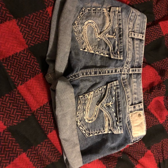 Silver shorts like new - Picture 2 of 3